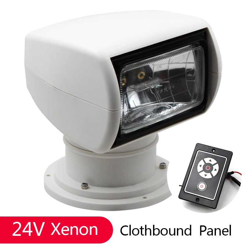 Xenon 24V Фара-прожектор для лодки с дистанционным управлением 12В 24В 100 Вт лампа для яхты прожектор морской прожектор для грузовиков автомобильные комплекты - Цвет: Xenon 24V