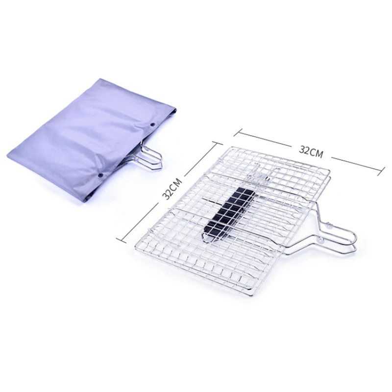 

Barbecue Baskets Fish Grill Basket Barbecue Wire Mesh Clip Basket BBQ Grill Cooking Grill Fish Clip Metal Grill Clip BBQ Gadgets