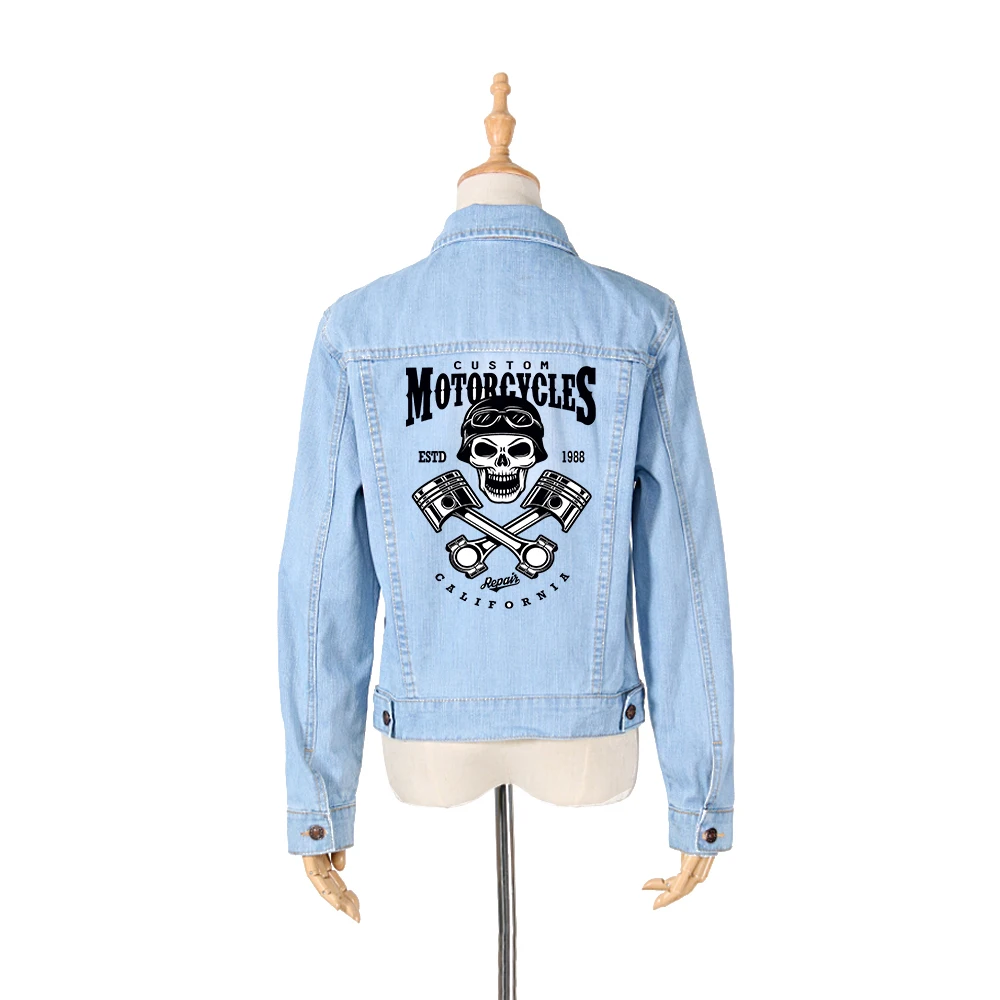 XC ретро череп Одежда патч для мужчин наклейки аппликации панк Рок Мотоцикл