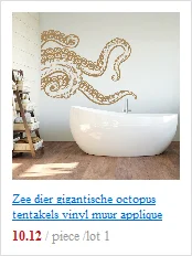 Zee dier gigantische octopus tentakels виниловые muur аппликация морской стихл badkamer Home decoratie beweegbare kunst обои YS09