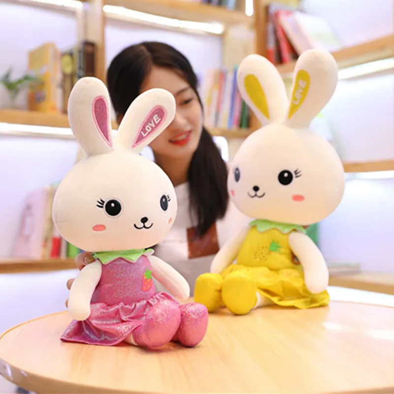 Hot New Kawaii Fruit Rabbit Plush Toys Stuffed Soft Lovely Animal Pillow Cute Valentine's Gift For Girls Kids Children Birthday | Игрушки