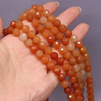 new style natural stone beads section red aventurine loose bead 8 mm for jewelry making diy necklace earrings accessory