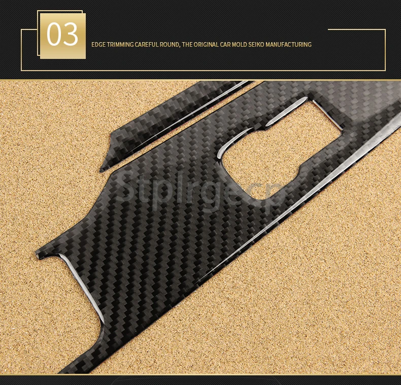 Настоящая карбоновая панель управления окном для салона автомобиля