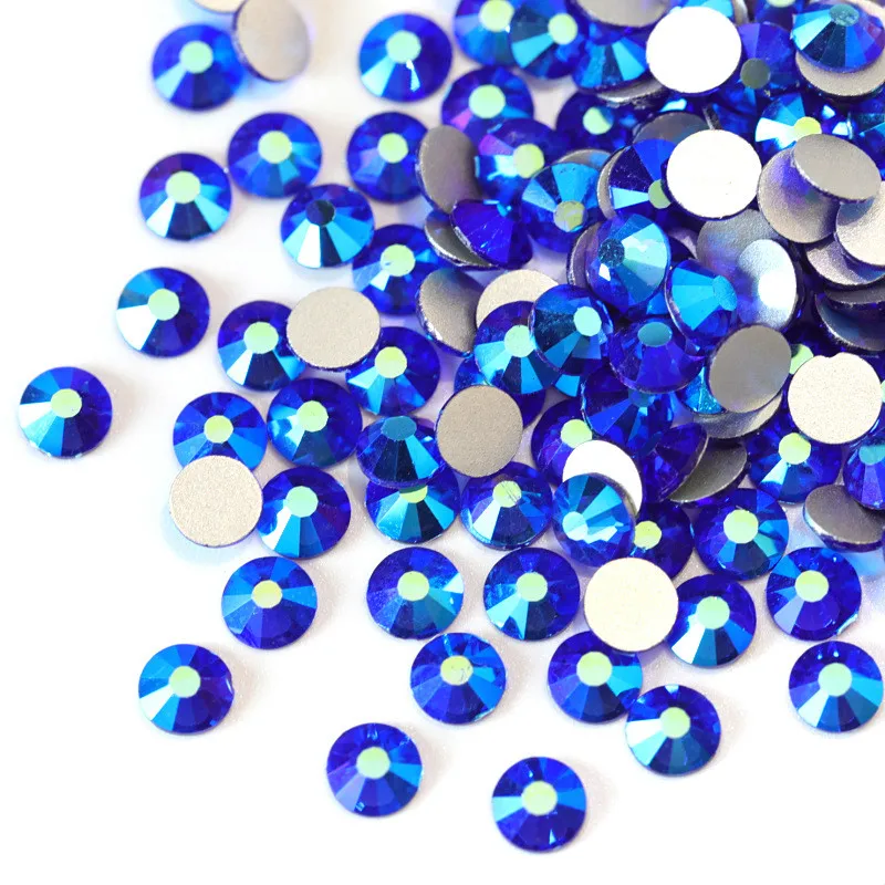 

1440 Pcs/Bag 2.9mm Glass 3D Nail Art Rhinestones 6 Colors Crystal AB Flat Back Rhinestones DIY Manicure Nail Art Decorations
