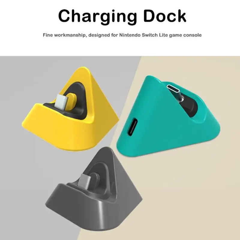 Portable Charging Dock for Nintendo Switch Lite Type C Charger Base Stand 3 Colors New Charger Base Stand Charging Dock   Switch images - 6