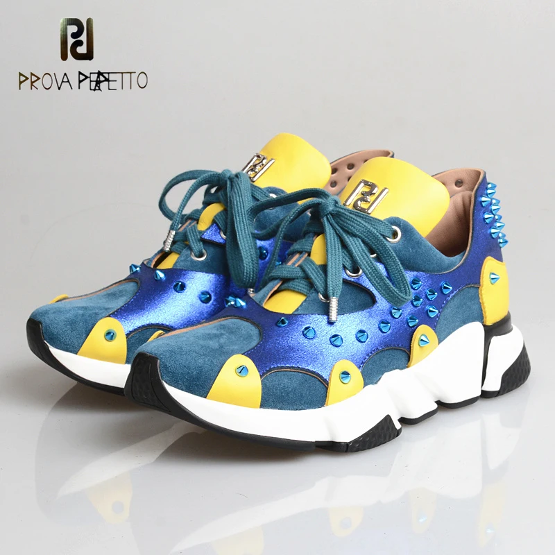 

Красивые повседневные оранжевые женские кроссовки с украшением, Модные дышащие кроссовки из натуральной кожи на шнуровке смешанных цветов...