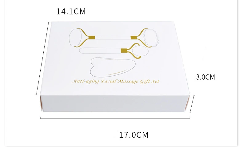 

New Quality Jade Roller Gua Sha Massage Ball Set with Box Massager for Face Facial Roller Beauty Skin Care Tools Face Massagers