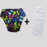 adult cloth diaper urinary incontinence teenagers nappy cover with inserts reusable insert inner grid xs large size