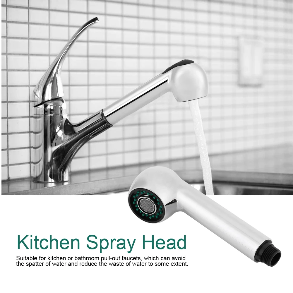 ABS Electroplating Faucet Nozzle Bathroom Tap Filter Adapter Pull-out Shower Spray Head Replacement Part Kitchen Mix Spayer |