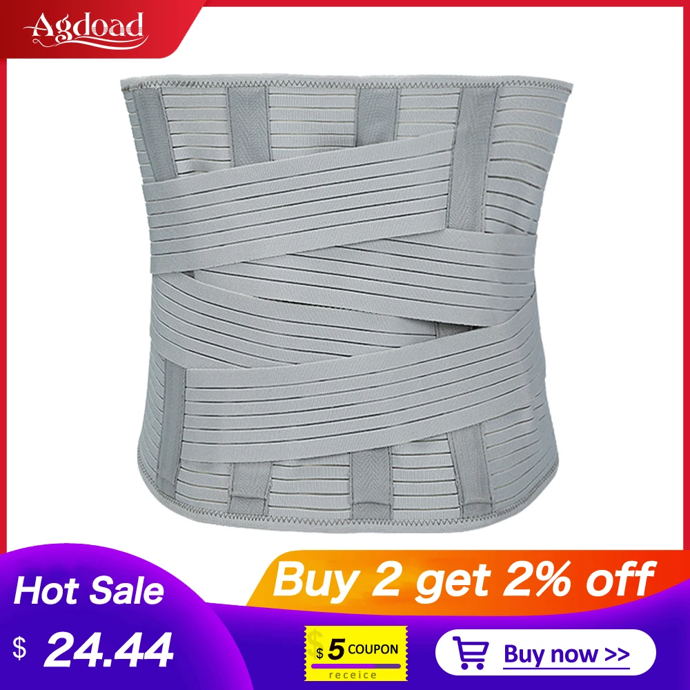 Регулируемая поясничная Поддержка пояс для поясницы спины из сетчатого