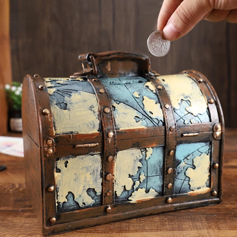 

Creative Retro Piggy Bank For Adults Money Box Coin Bank Money Saving Box Safe Piggy Bank Room Decor Cofre Home Decor BC50PB