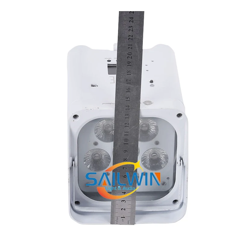 Белый Чехол 6X18W RGABW UV Smart Mobile APP с батарейным питанием беспроводной LED Par Light UPLIGHT