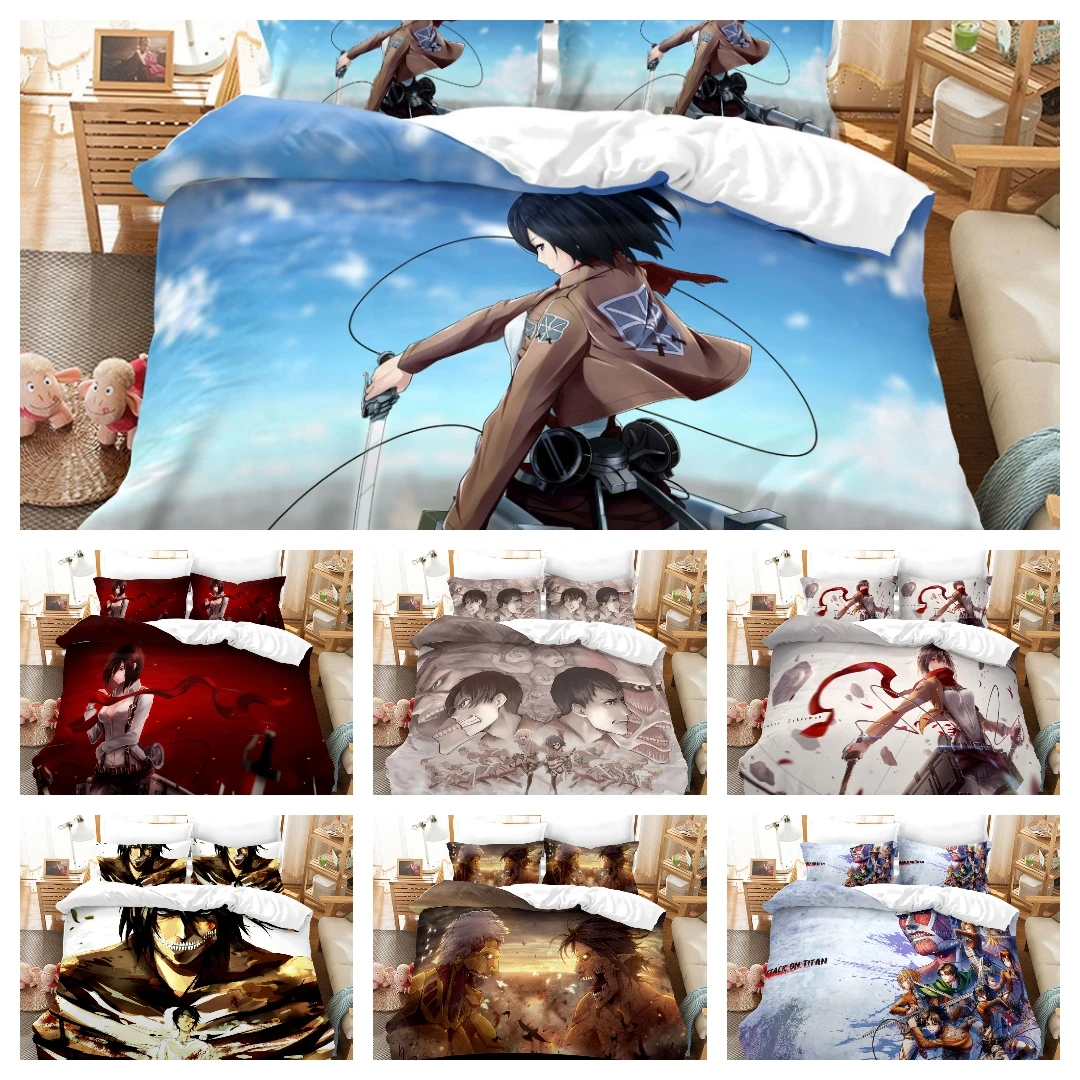 

2021 Hot Style 2 or 3pcs Calico Printing Soft Duvet Cover Sets 1 Quilt Cover + 1/2 Pillowcases Single Twin Full Queen King