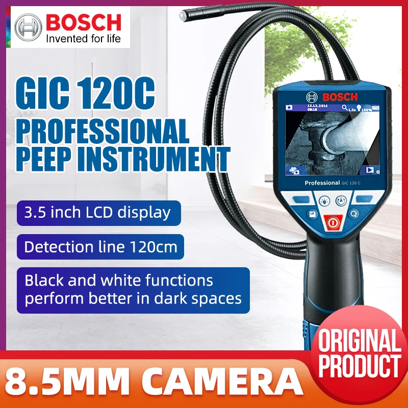 Bosch GIC120C Endoscope Industrial Peeper HD Camera Pipe Car