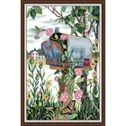 Набор для вышивки крестиком Morning Glory and Hummingbird на почтовом ящике 11CT 14CT подсчет Холст Вышивка Набор для рукоделия