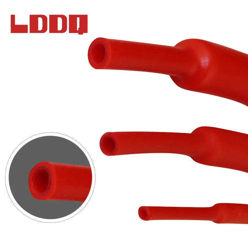 270 шт. термоусадочные трубки с клеем красные черные|Кабельные рукава| |