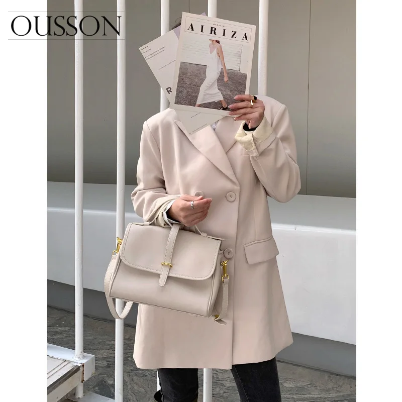 

Новинка 2021, изысканная женская сумка с ручками, Высококачественная кожаная сумка почтальона, модная сумка через плечо для женщин