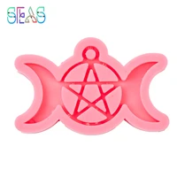 six pointed star resin silicone mold shiny silicone mold resin mould for epoxy jewelry making diy crafts pendant