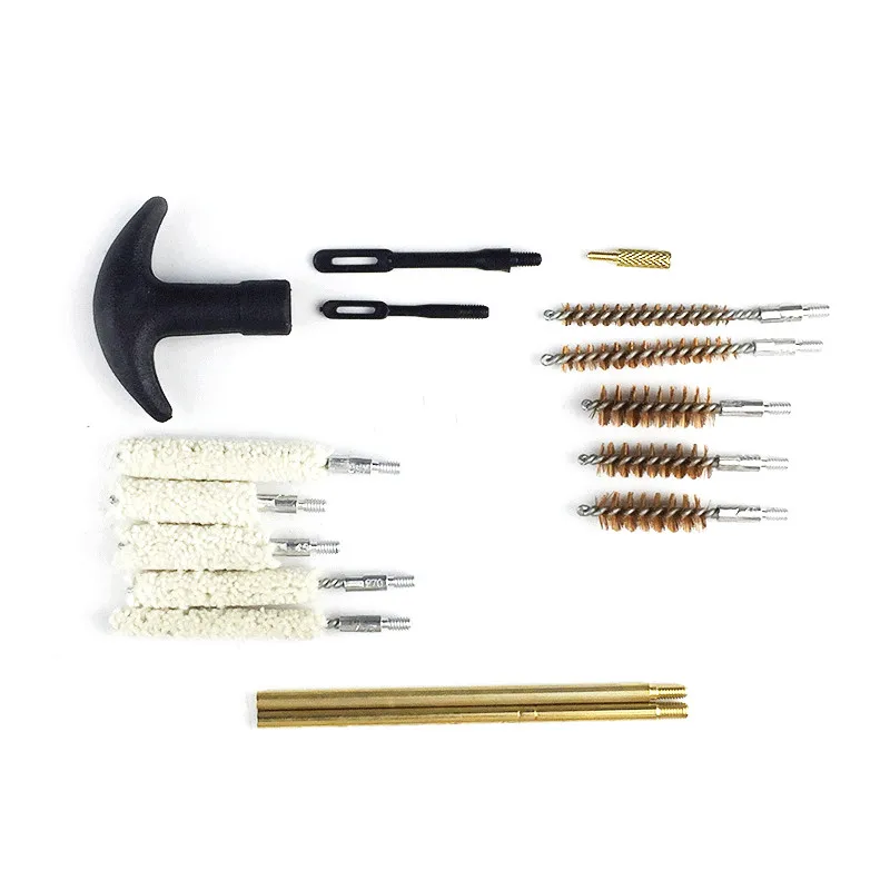 

16 PCS Universal Pistol Gun Cleaning Kit Barrel Brushes Tools for most caliber handguns 6 9.5 10 11 12.5mm Gun Cleaning set