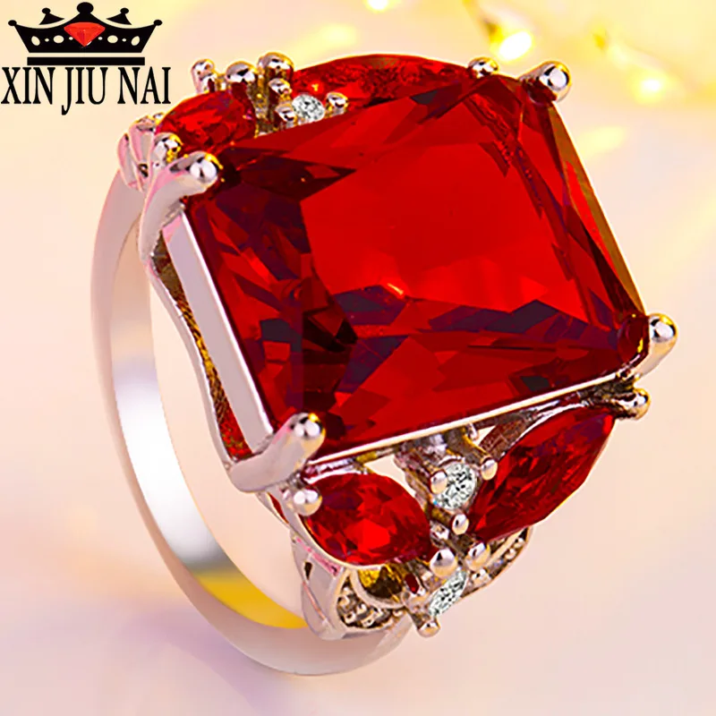 Европейское свадебное обручальное модное женское Ювелирное кольцо с большим