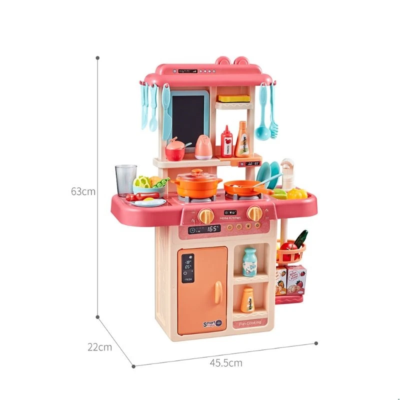 

42Pcs/Set Simulation Kitchen Toy Spray Water Dinnerware Children's Toys Cooking Table Set