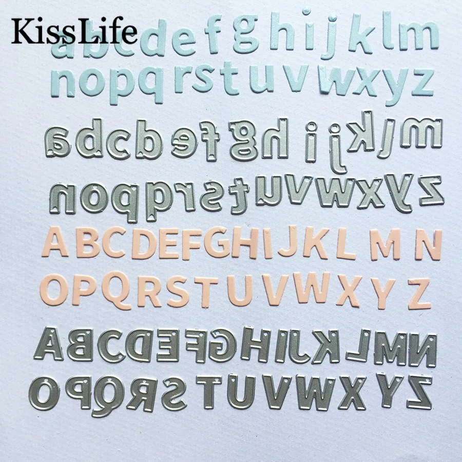 1 Pack 26 Alphabets Letters Embossing Metal Cutting Dies Alinacraft Die Cuts for Card Making Scrapbooking Christmas Album Decors | Дом и сад
