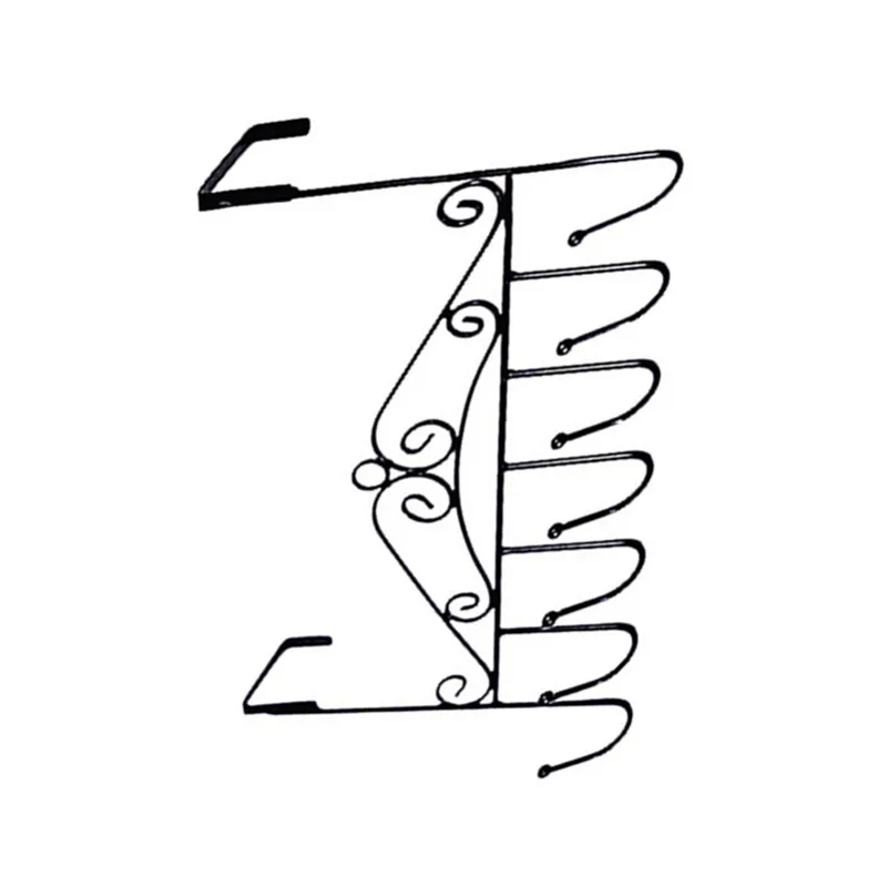 

Over door hook with black or brown coating finish