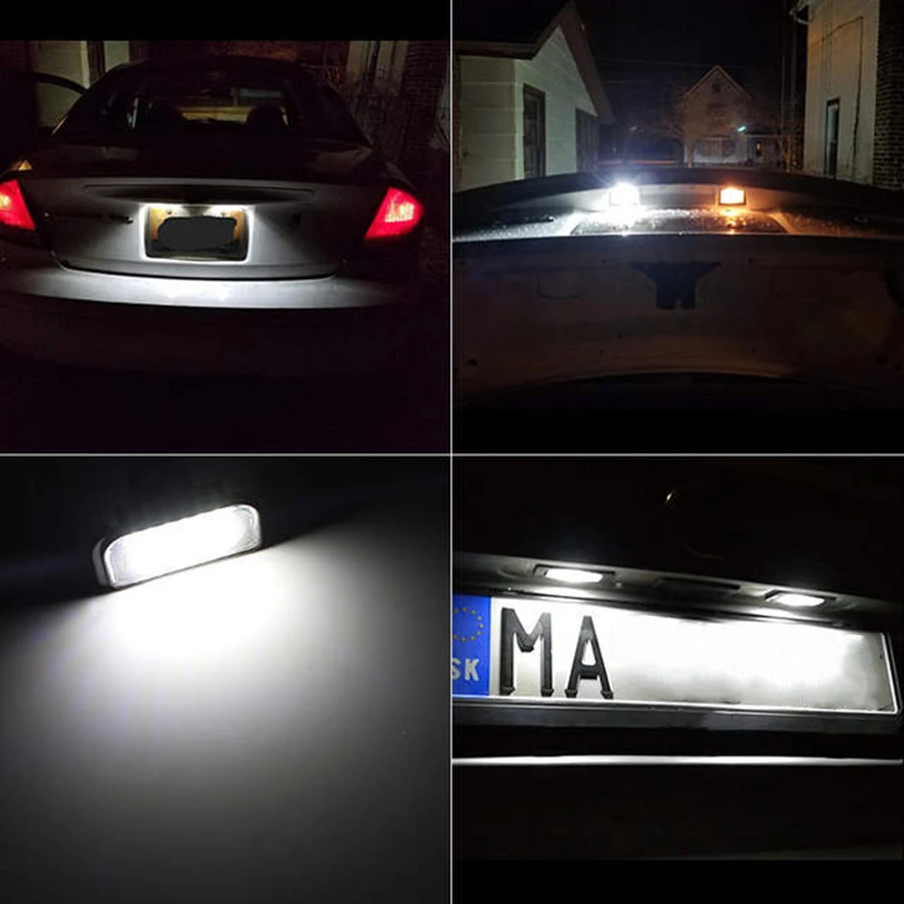 

Car LED License Plate Light Number Plate Light Lamp Bulb For Mercedes Benz C-Class W203 4D saloon/4D Sedan 2000-2007 Number lamp