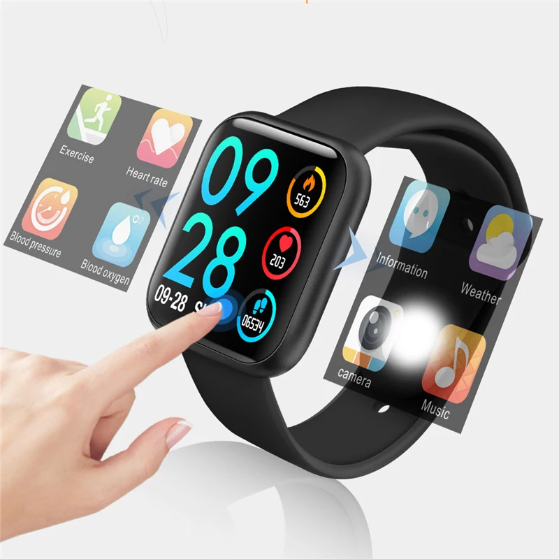 Женские Модные Смарт часы с сенсорным экраном P80 водонепроницаемые для Iphone