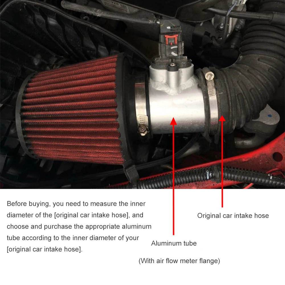 63/70/76 / 83mm Car Air Flow Sensor Mount Adapter MAF Meter For Toyota Mazda Subaru SUZUKl Air Flow Meter