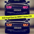 Сменсветодиодный светодиодные кольца RGB для BMW 7 Series E38 740i 740iL 750i 750iL 730d 728, 4 шт.