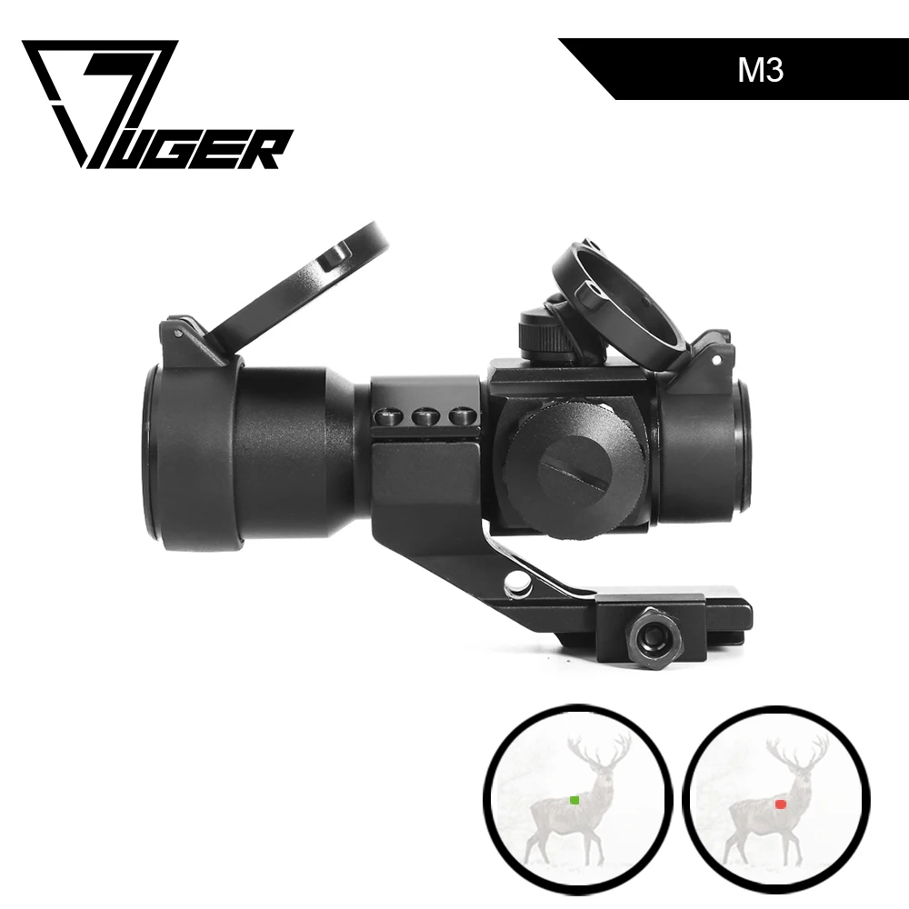 

LUGER M3 Tactical Optical Scope Holographic Red Green Dot Reticle Collimator Sight Airsoft Air Gun Hunting Riflescope