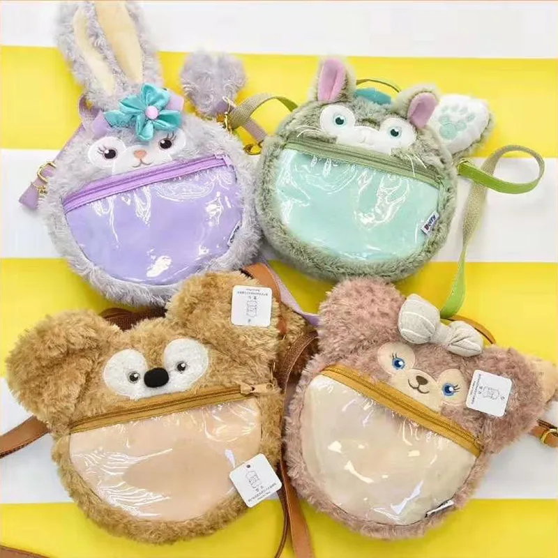 Сумка тоут с принтом медведя дуффи мешок 9 дюймов для монет на плечо милый
