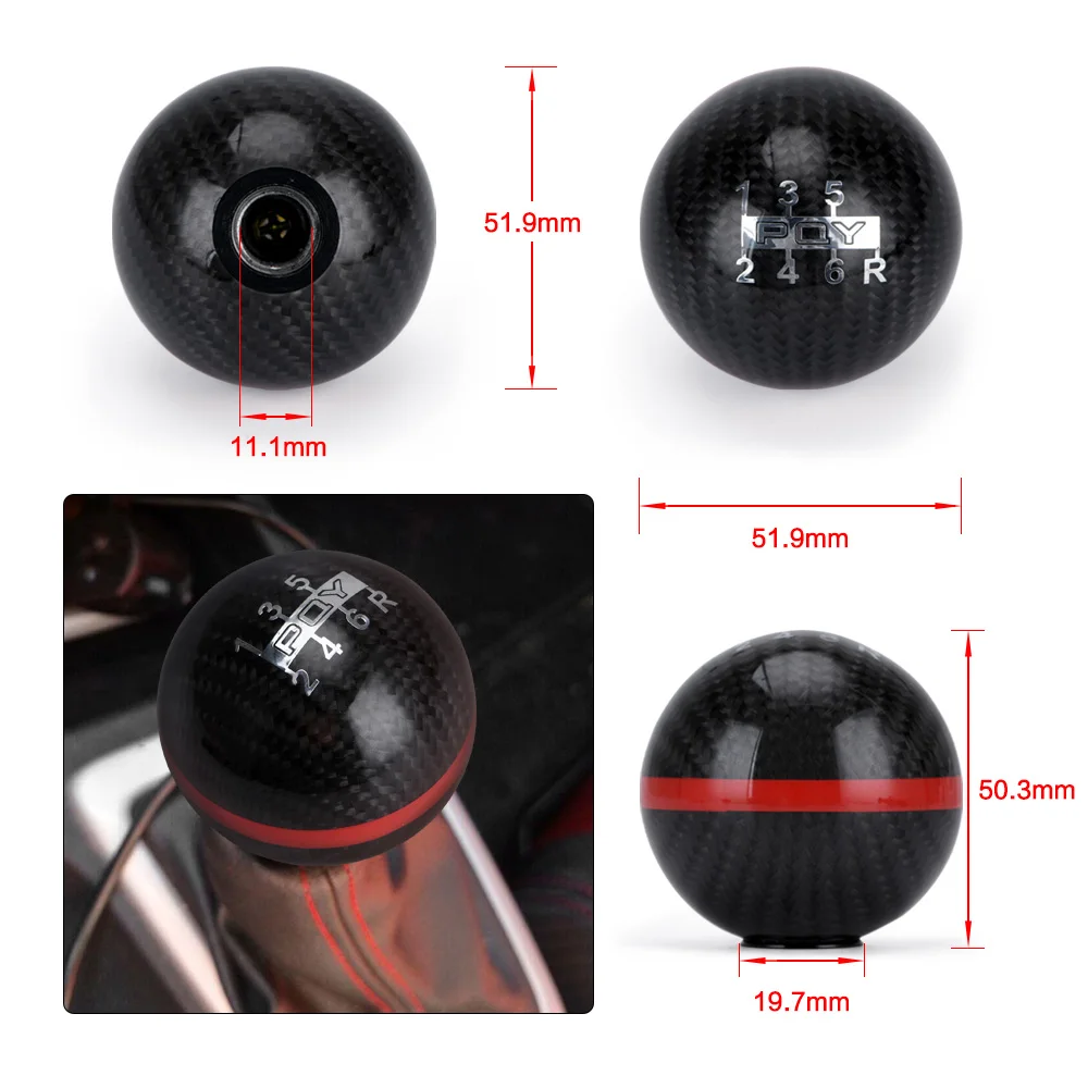 Универсальная ручка переключения передач из натурального углеродного волокна