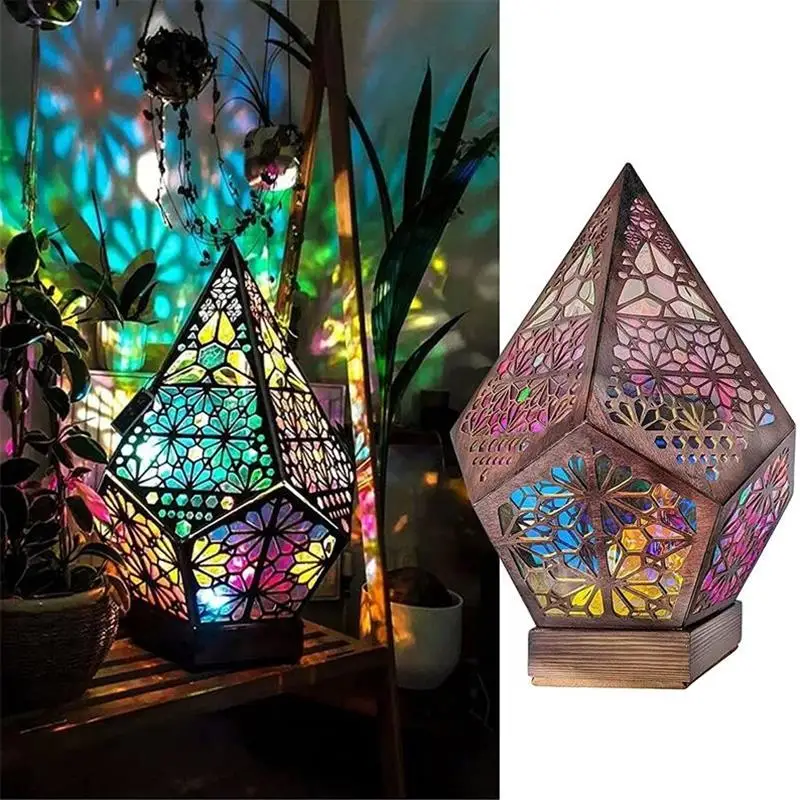 

Bohemian Light Polar Star Large Floor Lamp LED Creative Wood Design Decor Gift for Home Garden