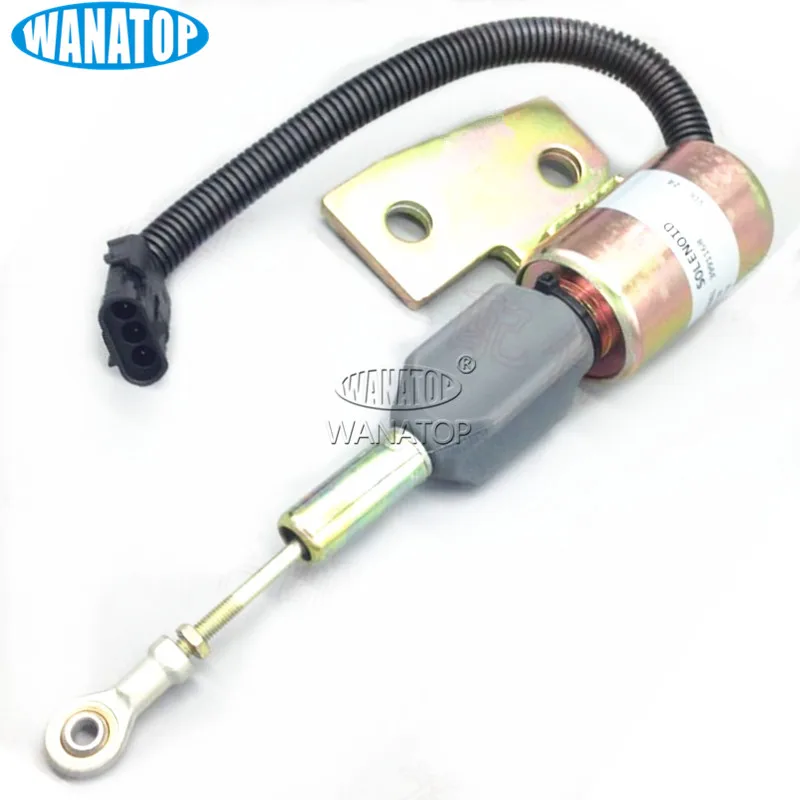 24 Электромагнит отключения подачи топлива 3991168 SA-4941-24 для двигателя Hyundai R130 Cummins 4BT