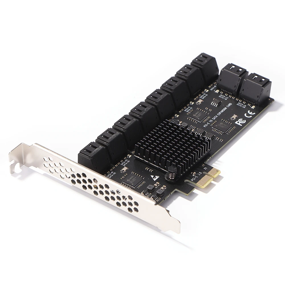Адаптер PCIE SA3112J 20/16/12 портов PCI-Express X1 на SATA 3 0 плата расширения 6 Гбит/с