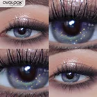 Разноцветные линзы OVOLOOK-2pcsпара для глаз MizunoHoshino, серия с золотым порошком, красивые косметические контактные линзы, ежегодное использование при близорукости