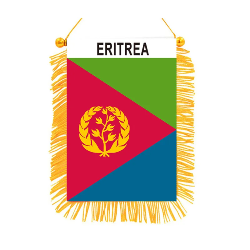 

ERITREA Double Sided Mini Black-out Hanging Flags High Quality Printed Flag Home Decor Banner