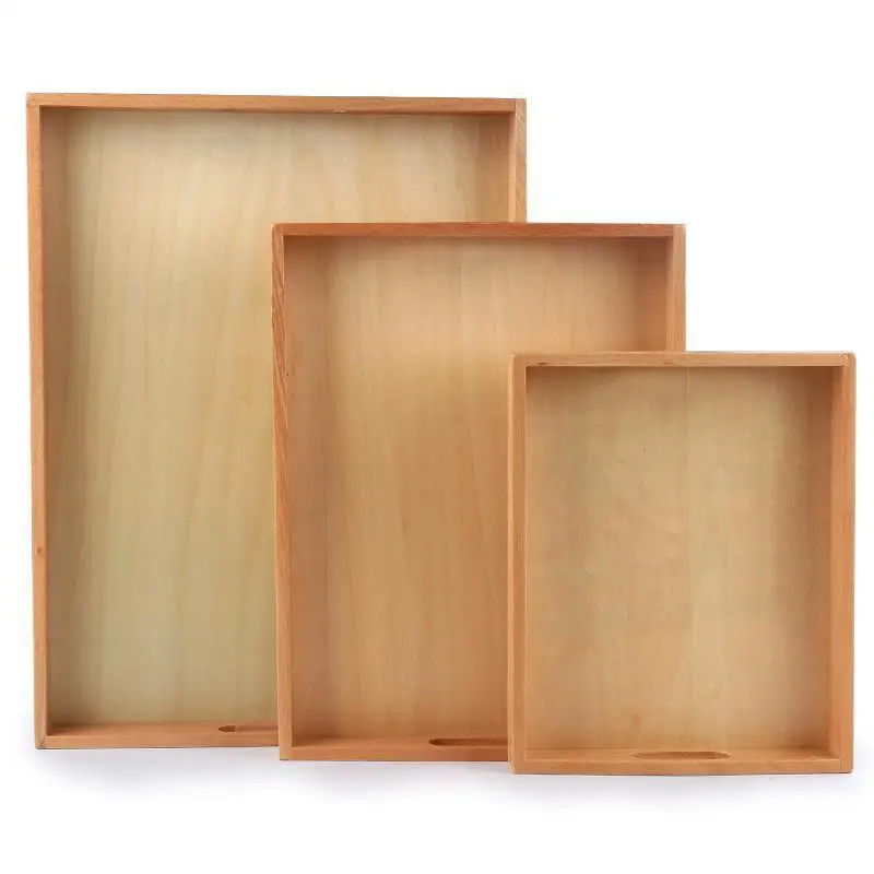 Монтессори материалы деревянные детские игрушки из дерева секционный лоток