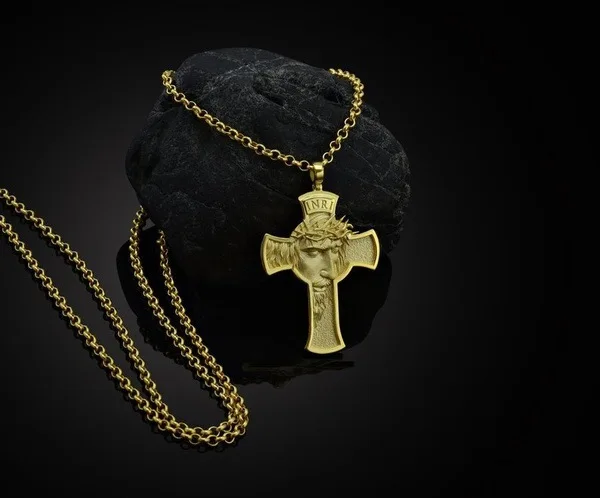 2020 Мода в стиле хип хоп панк рок Терновая Иисус крест с надписью INRI подвеска