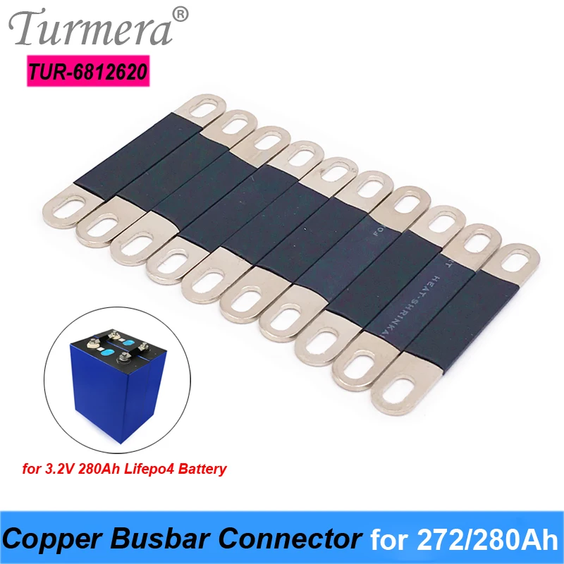 

Turmera Copper BusBars Connector for 3.2V 272Ah 280Ah Lifepo4 Battery Assemble for 36V E-Bike and Uninterrupted Power Supply 12V