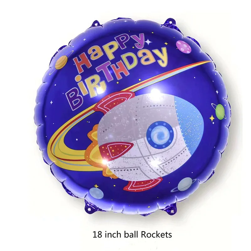 balloon 6 pcs Милые вечерние столовые приборы с космическим пространством, салфетки с флагом и воздушным шаром для космонавта, праздничные принадлежности для дня рождения, декорации с планетами - Цвет: balloon 6 pcs