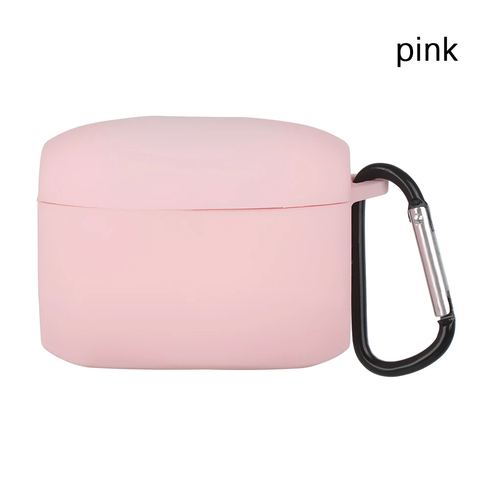 pink 1 наушники для ПК чехол ДЛЯ Jabra Elite 65 t Беспроводная Спортивная гарнитура силиконовый защитный чехол с анти-потерянным крюком портативные чехлы - Цвет: pink