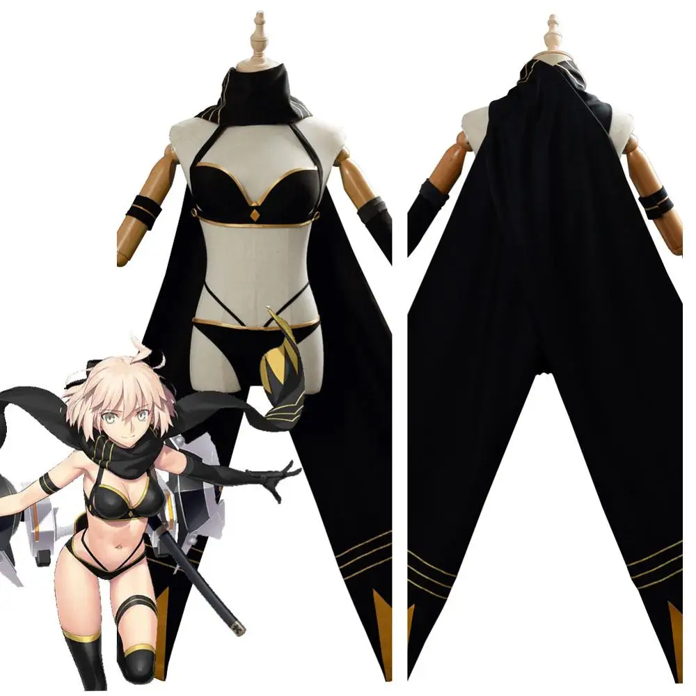 FGO Косплей Костюм Fate Grand Order Okita Souji мультяшный костюм для женщин женский купальник