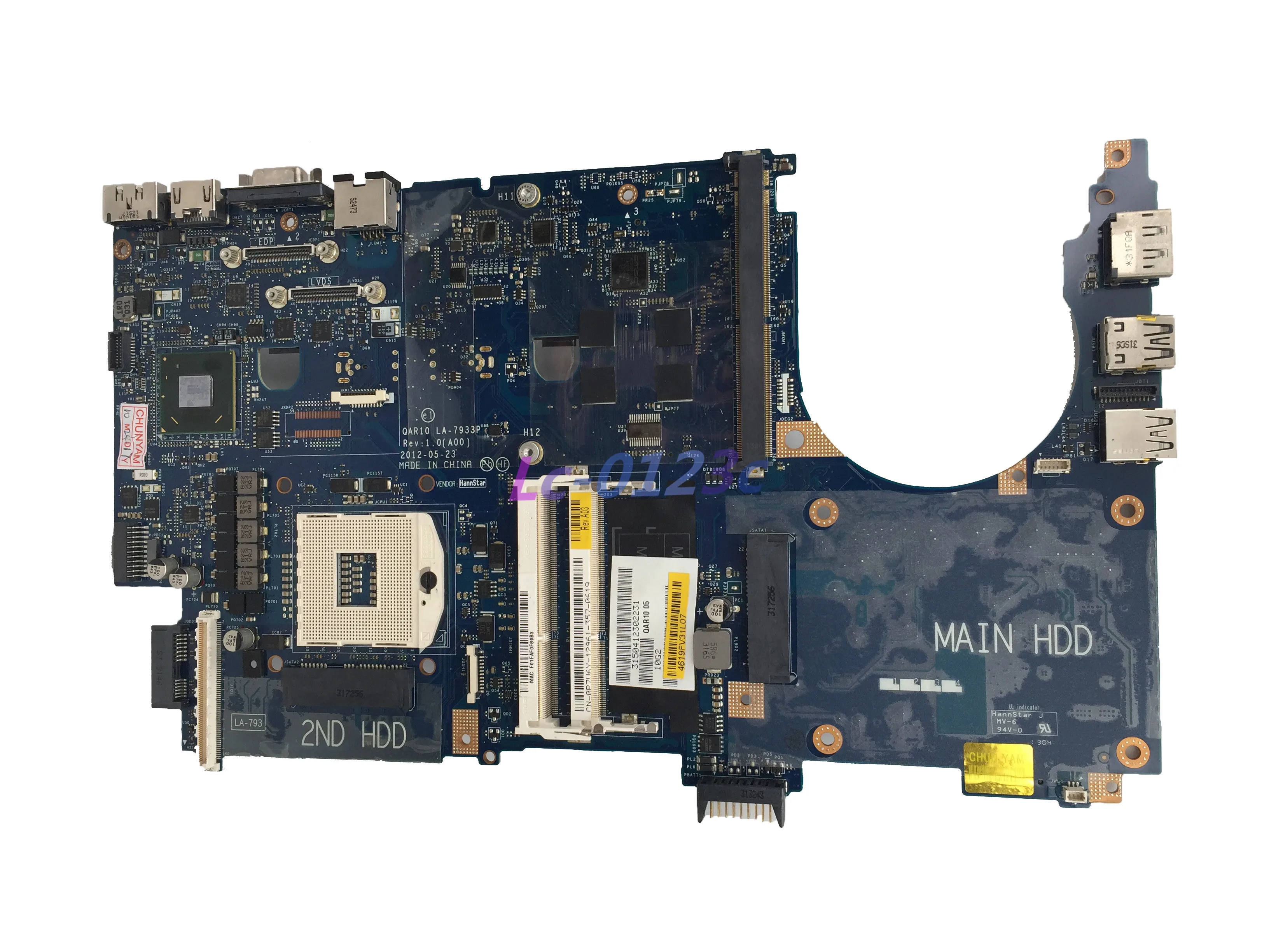 Fulcol для Dell Precision M6700 Материнская плата ноутбука CN 0P7V6Y P7V6Y QAR10 LA 7933P DDR3|Материнские