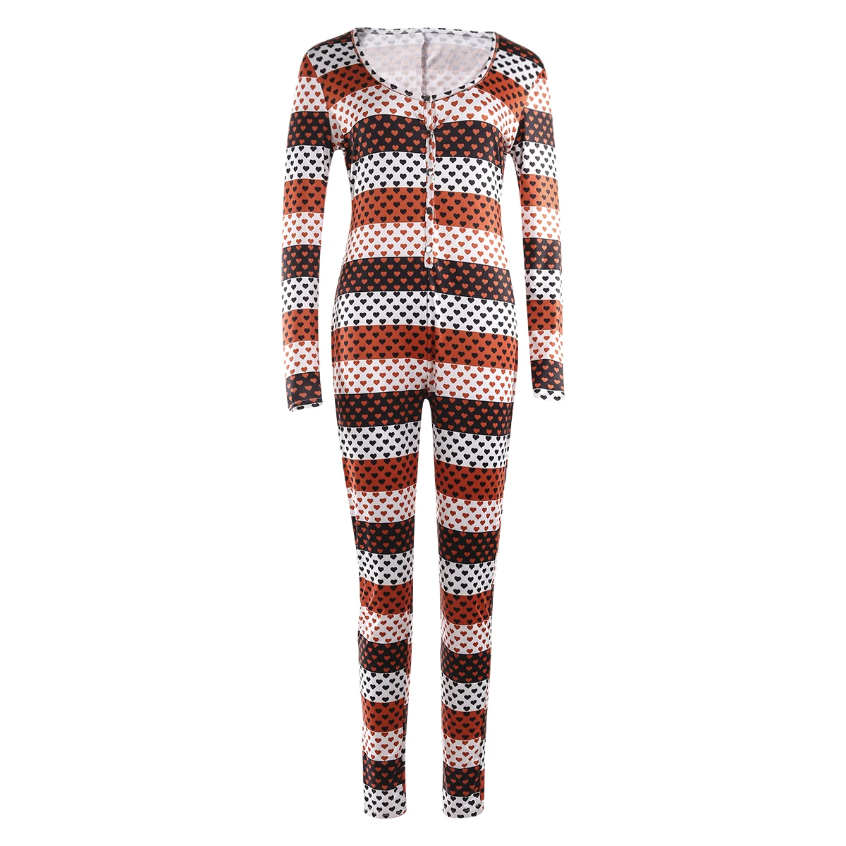 

Print Sexy Romper For Adult Cartoon Pajamas 2020 New Women Sexy V-Neck Stretchy Sleepwear Long Jumpsuit Christmas Party Wear