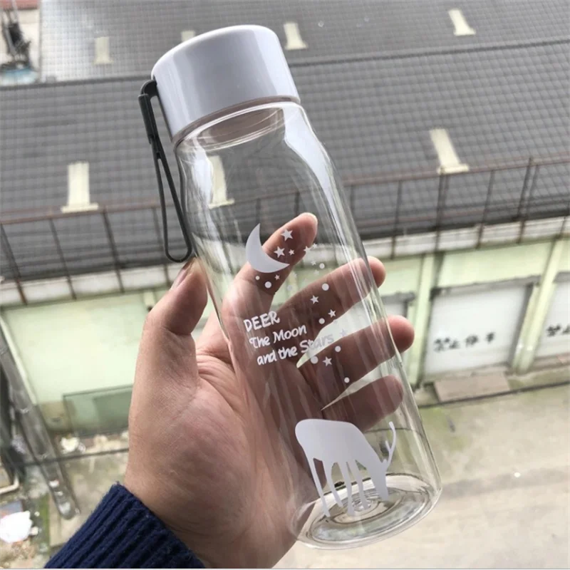 Новая Спортивная бутылка для воды матовая пластиковая Удобная кружка креативная