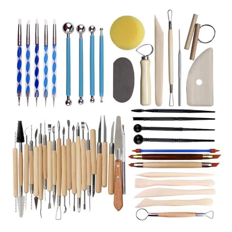 

Clay Tools Sculpting Pottery Tools Polymer Modeling Clay Sculpture Set for Pottery Modeling,Carving,Ceramics