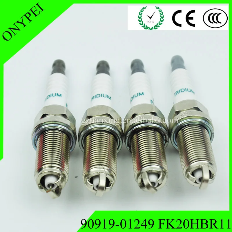 (4 шт.) 90919 01249 FK20HBR11 иридиевая Свеча зажигания для Lexus GS350 IS250 LS460 FK20HBR 11 9091901249 11|Свечи